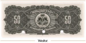 50 Гурдов 1973 Гаити Образец UNC